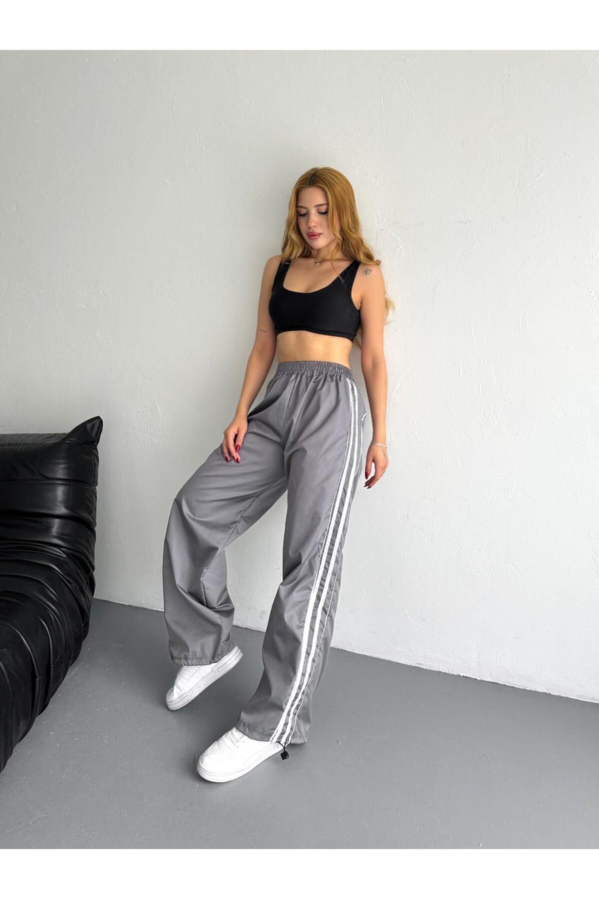 DENİKK-Unisex Parachute Fabric Trend Tracksuit Bottom 2