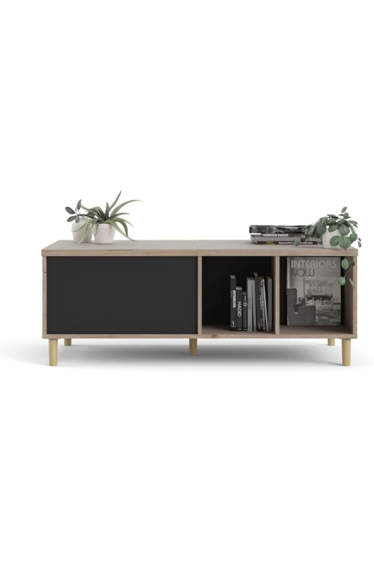 Tvilum-Rome Sliding Top Rectangular Coffee Table with Storage Jackson 4