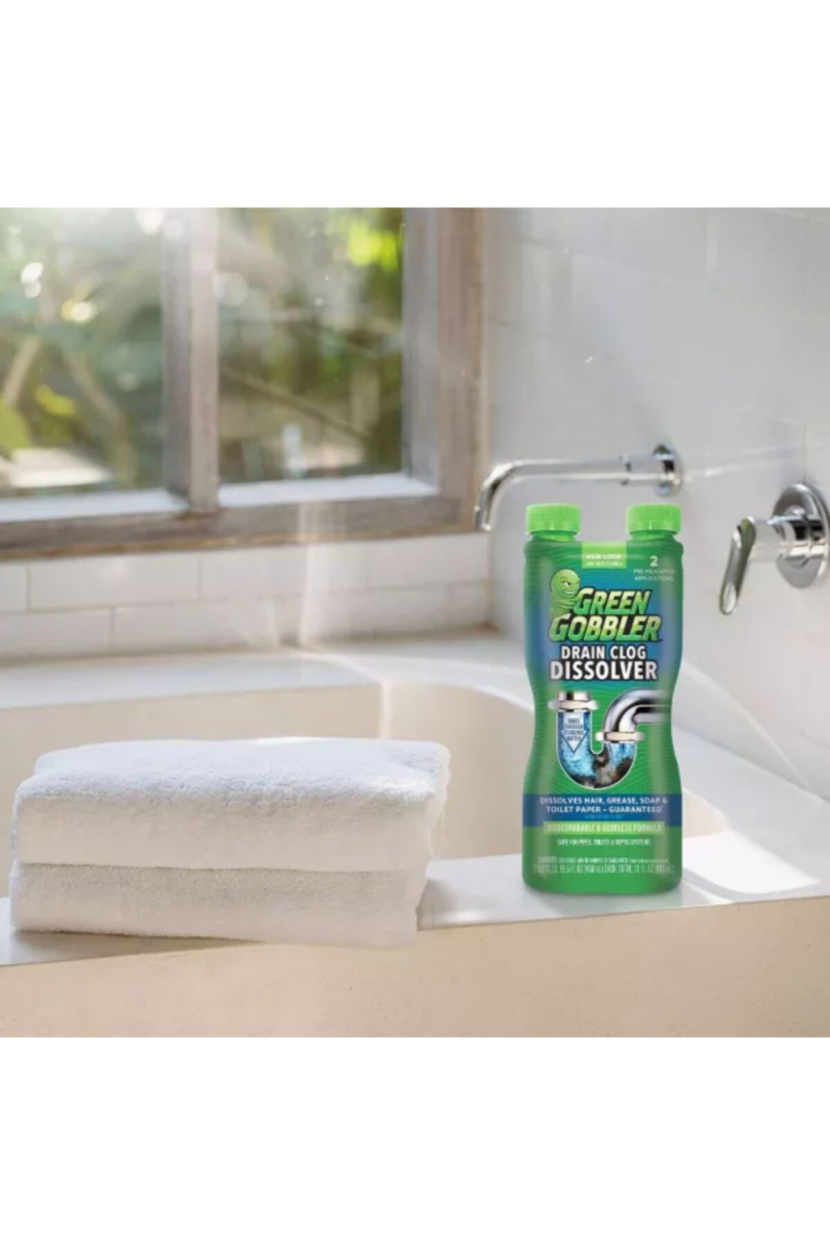 Green Gobbler-Biodegradable and Odourless Formula Drain Clog Dissolver 916ml 3