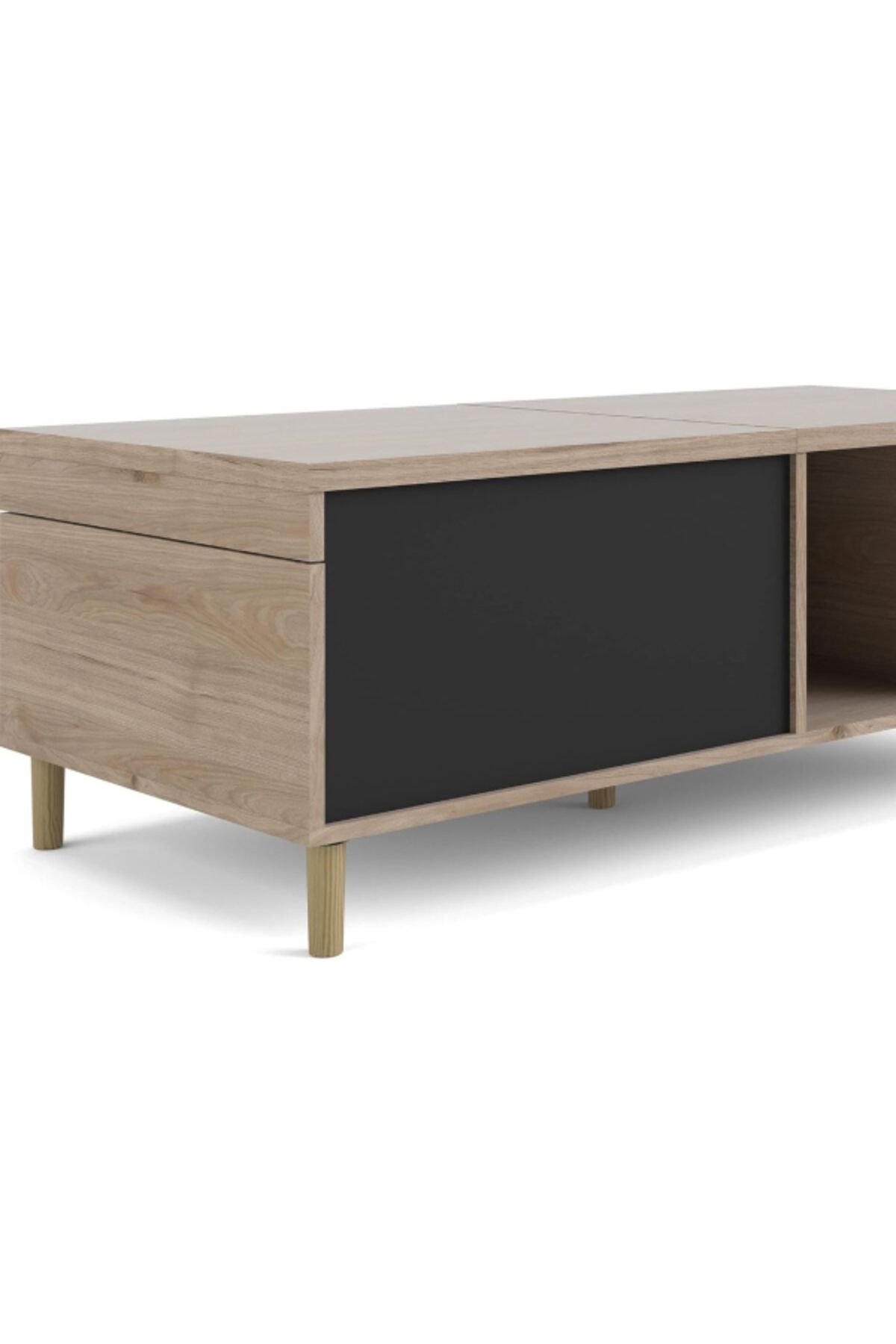 Tvilum-Rome Sliding Top Rectangular Coffee Table with Storage Jackson 5