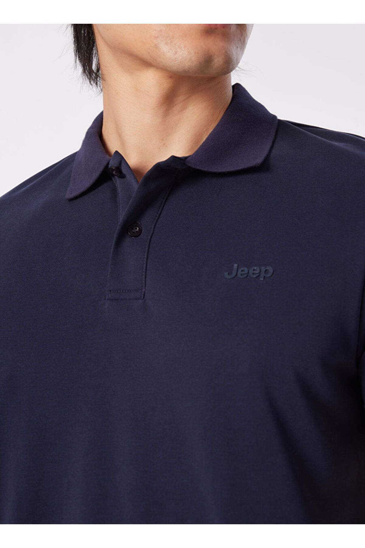 پیراهن آبی مردانه تی شرت چوگان آرام سرمه‌ای C4SM Jeep
