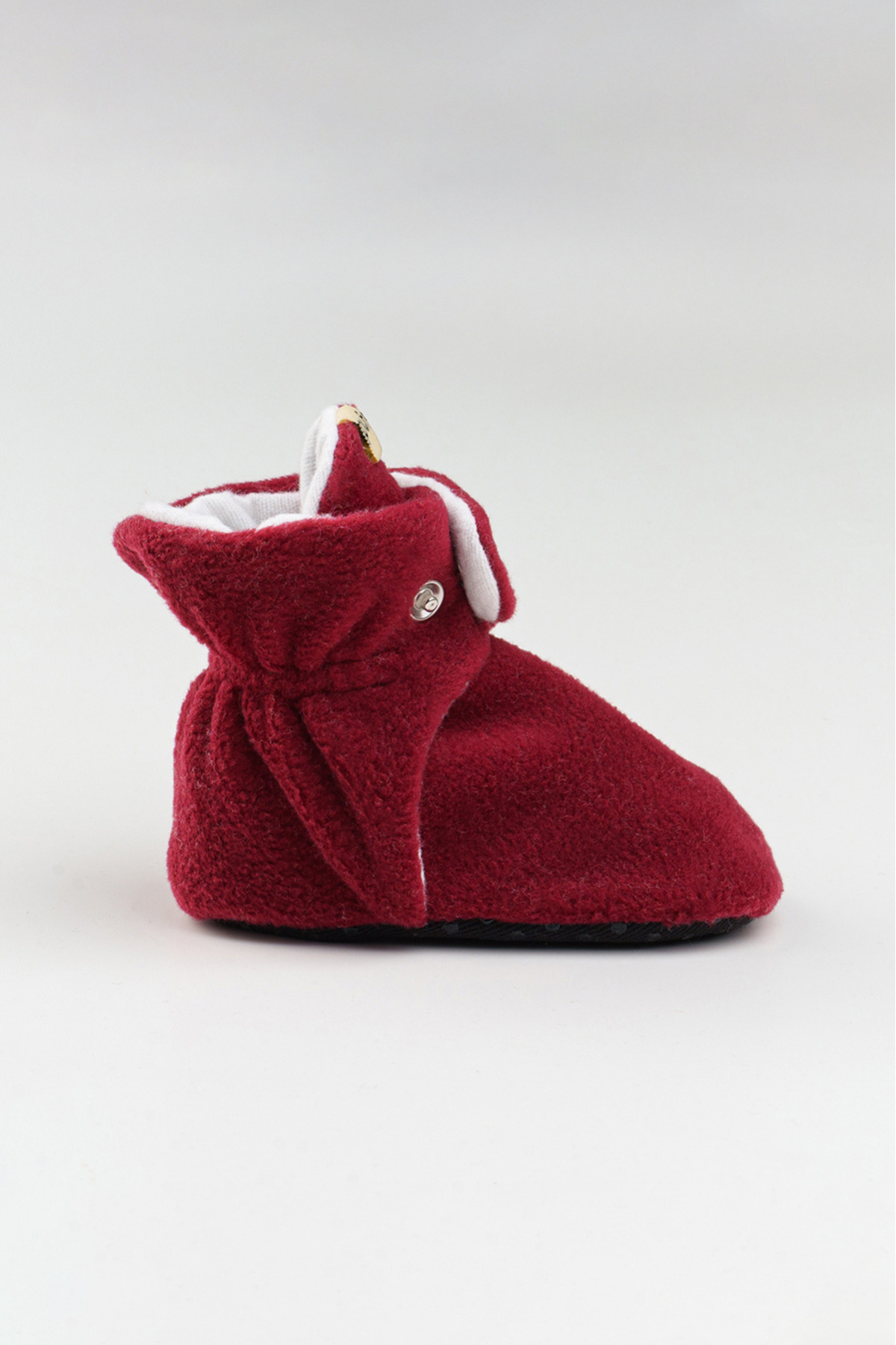 pufien Organik Pamuk Astarlı, Bebek İlk Adım Ayakkabısı, Kaydırmaz Taban, Bebek Pandufu, Kırmızı Patik fotoğrafı 6 (önizleme)