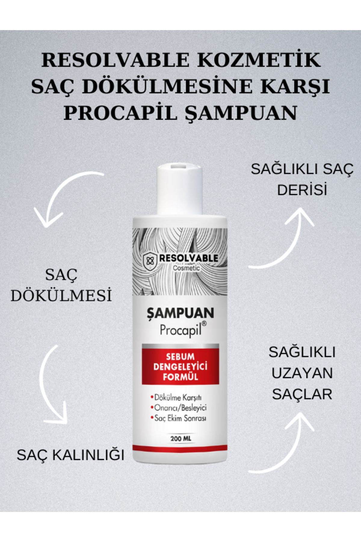 Saç Serumu+Biberiye Özlü Gözenek Açıcı Tonik Ve Procapil Şampuan — RS08090 — تصویر 6 از 6