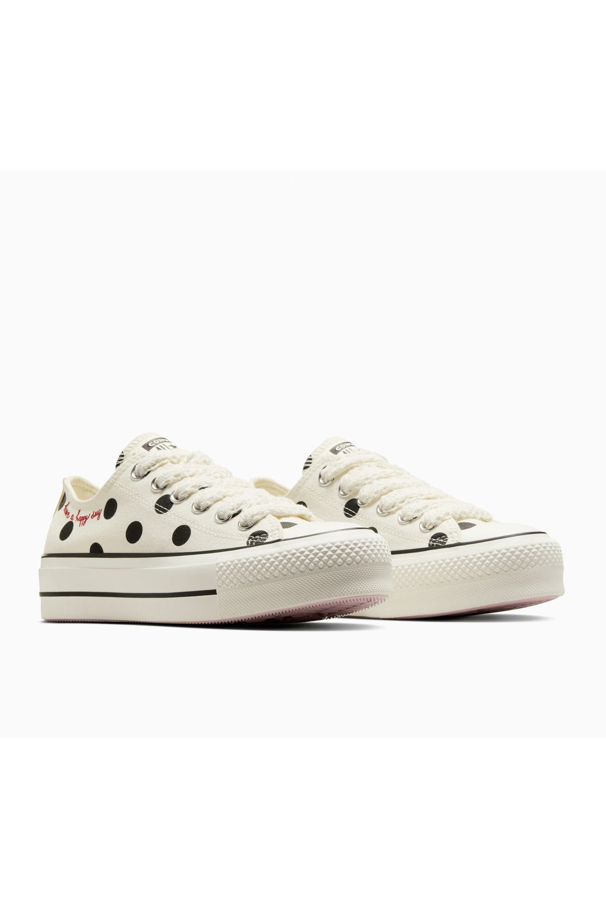 converse-Sneakers Converse Chuck Taylor All Star Lift Platform Polka Dots, Beige, Unisex 3