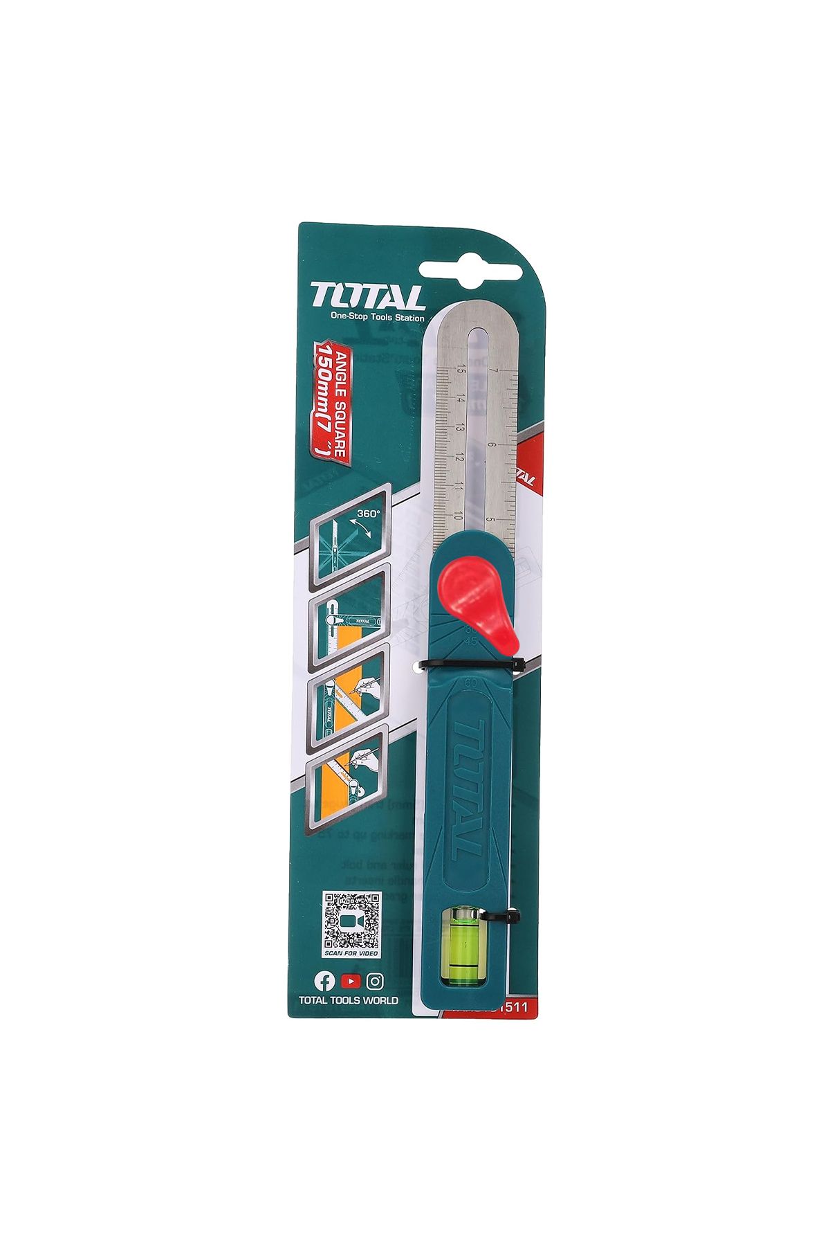TOTAL-Total Tahs181511 180mm Movable Carpenter Angle 6