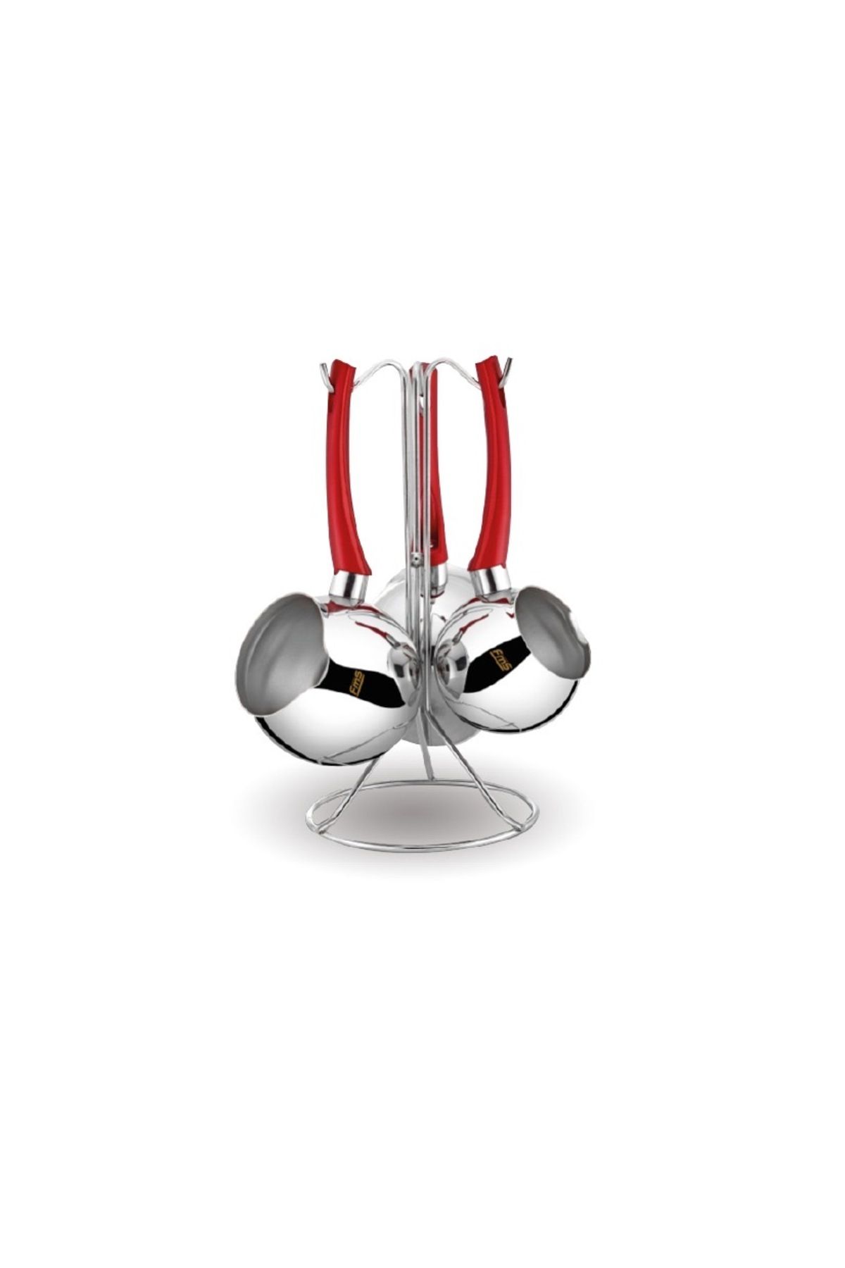 FMS-Eco 3-Piece Steel Hanging Coffee Pot Set Red 1