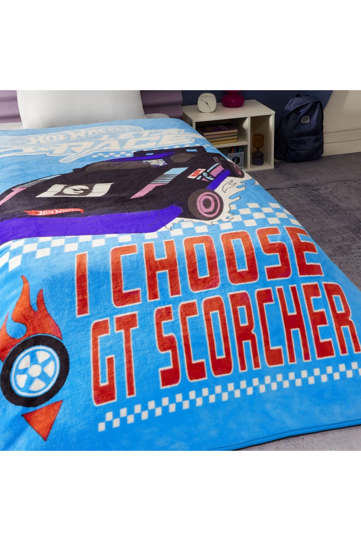 Taç-Hot Wheels Lets Blanket - New Season Licensed Crown 2