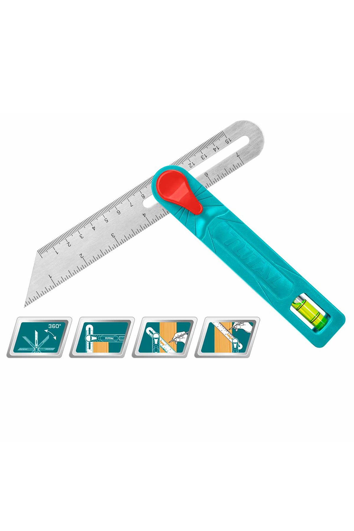 TOTAL-Total Tahs181511 180mm Movable Carpenter Angle 4