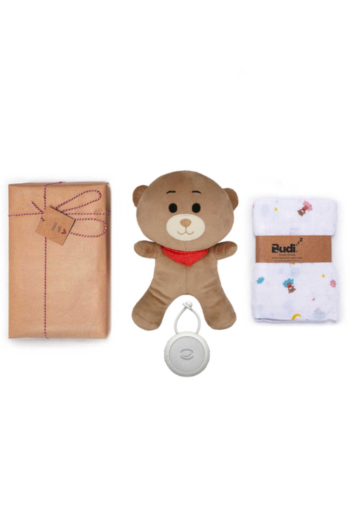 Newborn Baby Gift Set: (Sleep Companion • White Noise Device • Muslin • Story Book)