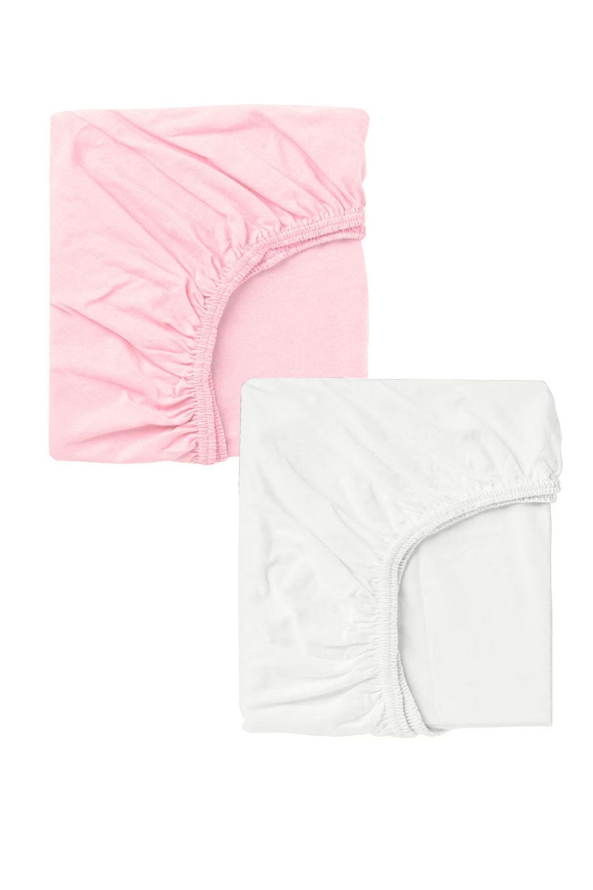 EFFE 2 Adet 70 X 120 X 20 Cm Lastikli Penye Kumaş Bebek Çarşafı