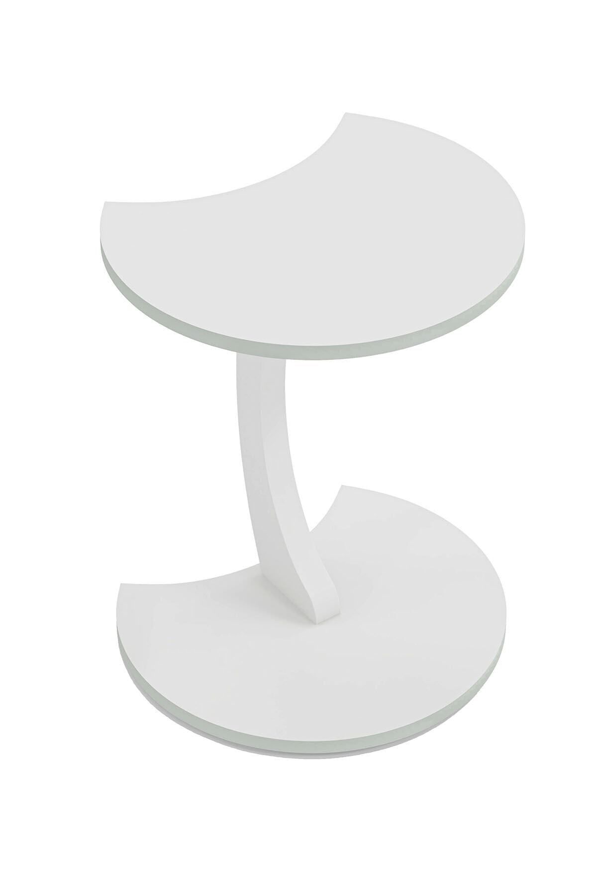interGO-Wheeled Side Table - Jet - White 4