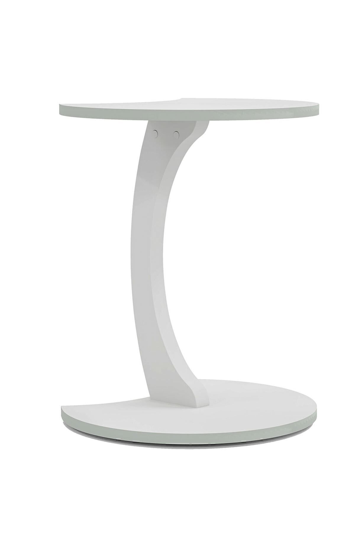 interGO-Wheeled Side Table - Jet - White 5