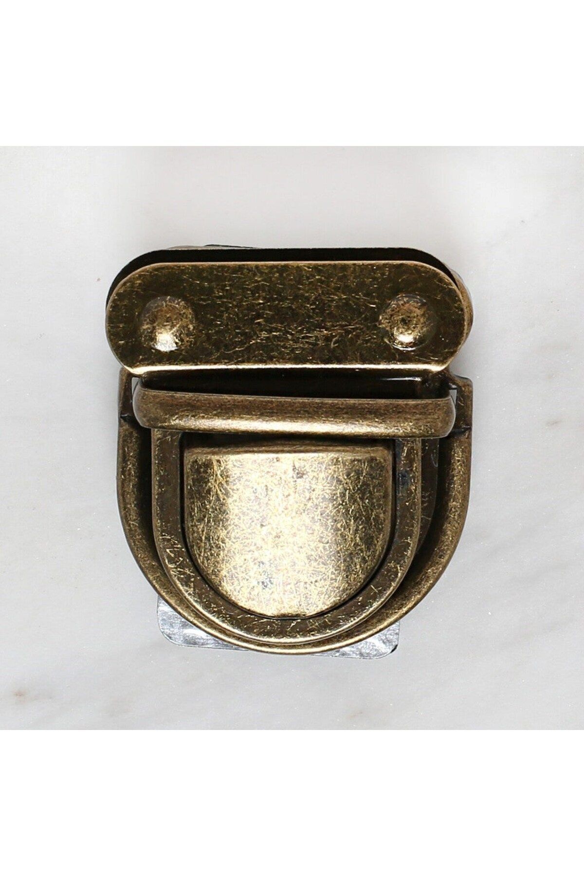 KfksStore Loren Metal Çanta Kilidi Büyük Antik Sarı