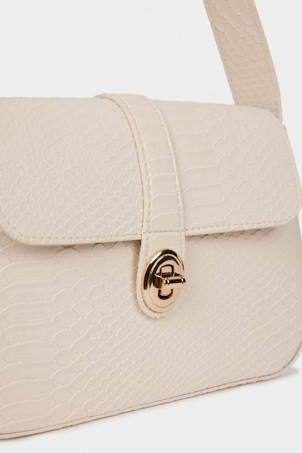 DeFacto-Baguette-Tasche mit Schlangenledermuster für Damen E6966AXNS 4