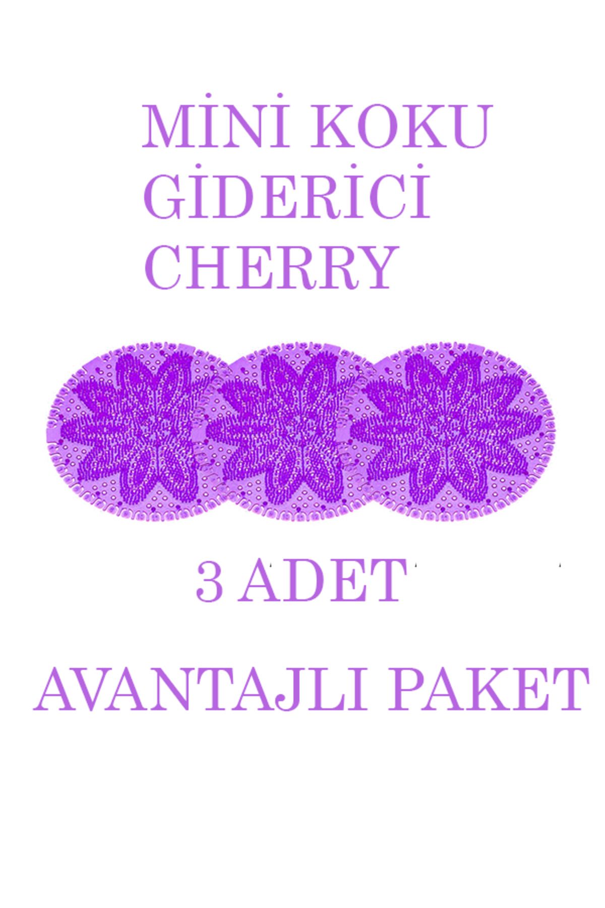 Rulopak Mini Lavabo Pisuvar Süzgeci Koku Giderici Cherry 3'Lü Paket