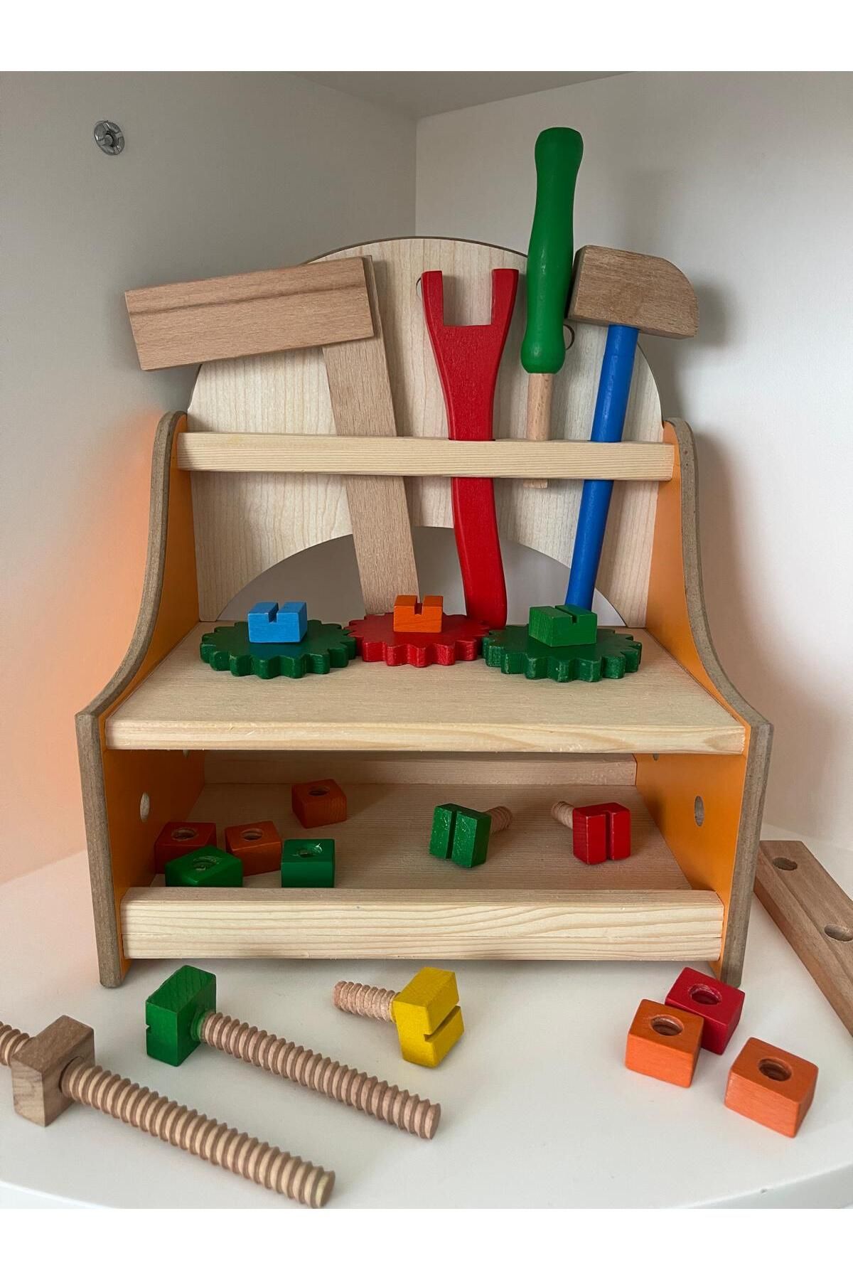 Ahşap Tamir Takım Tezgahı Büyük Boy Montessori Oyuncak