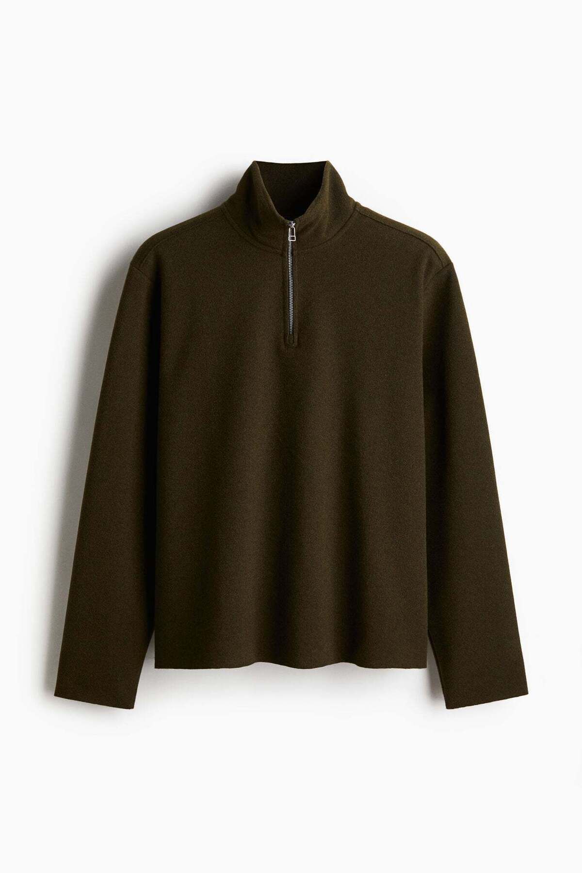 H&M-Regular Fit Zip-top turtleneck jumper 4