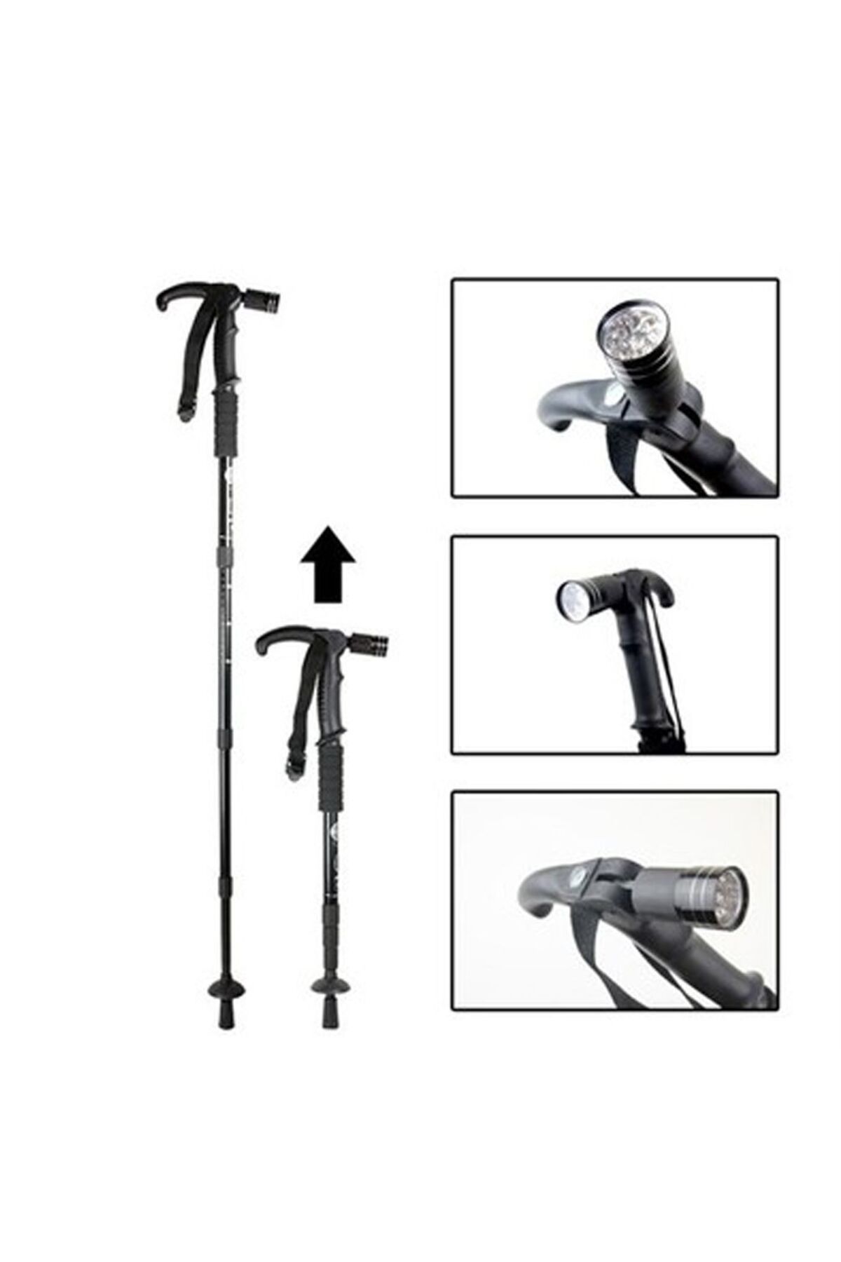 Kuzgun Ticaret Boya Göre Ayarlı Işıklı Yürüyüş Bastonu Wt-002