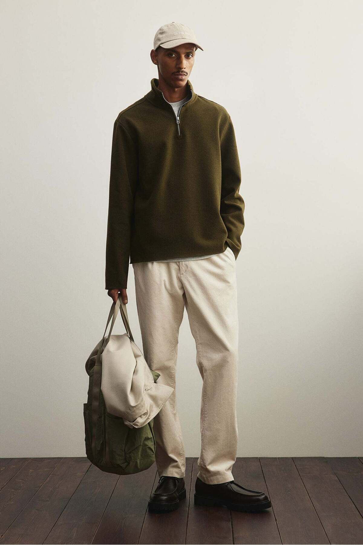 H&M-Regular Fit Zip-top turtleneck jumper 2