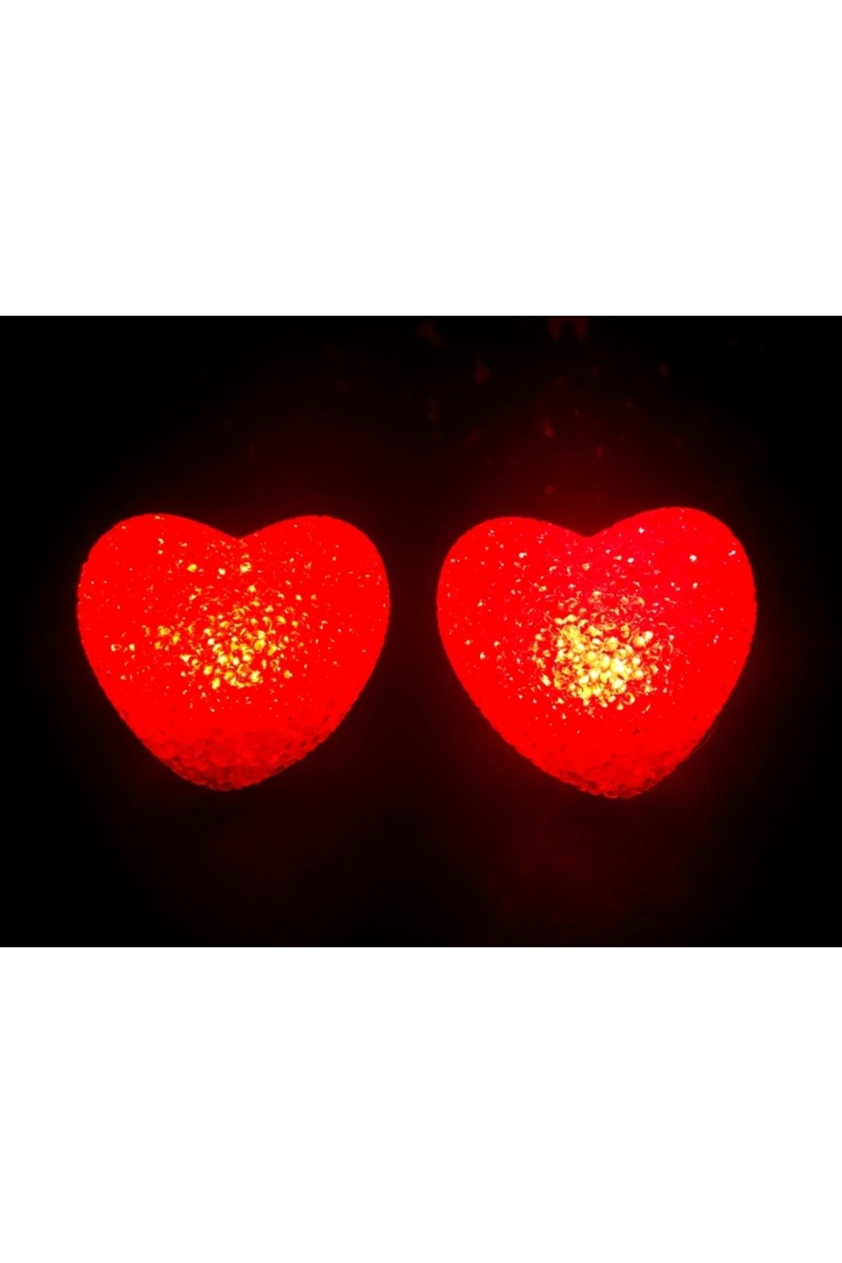 karadağsb Led Işıklı Kırmızı Kalp Gece Lambası