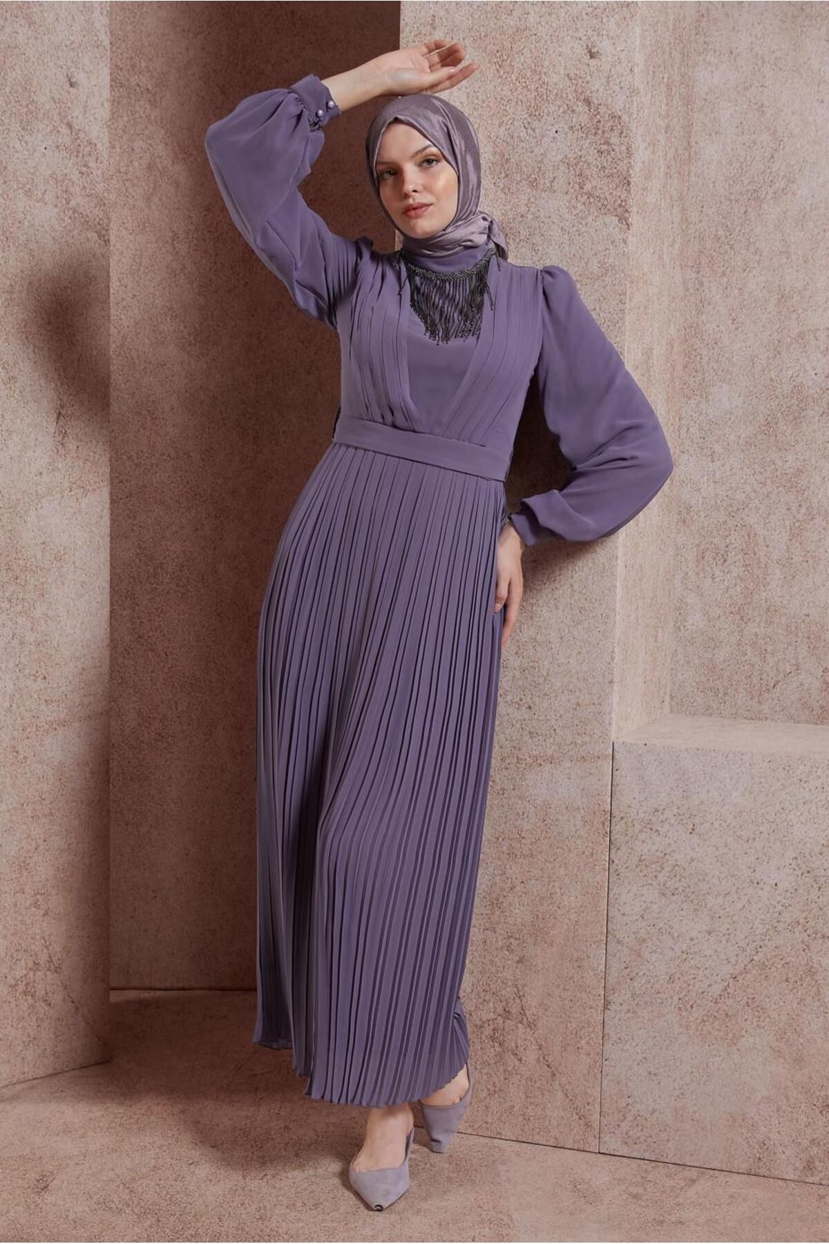 لباس شب ریز گردنبند کمربند 50411 Alvina