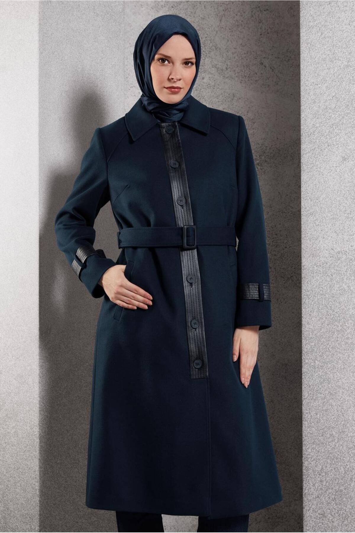 مانتو کمربندی 90535 Alvina