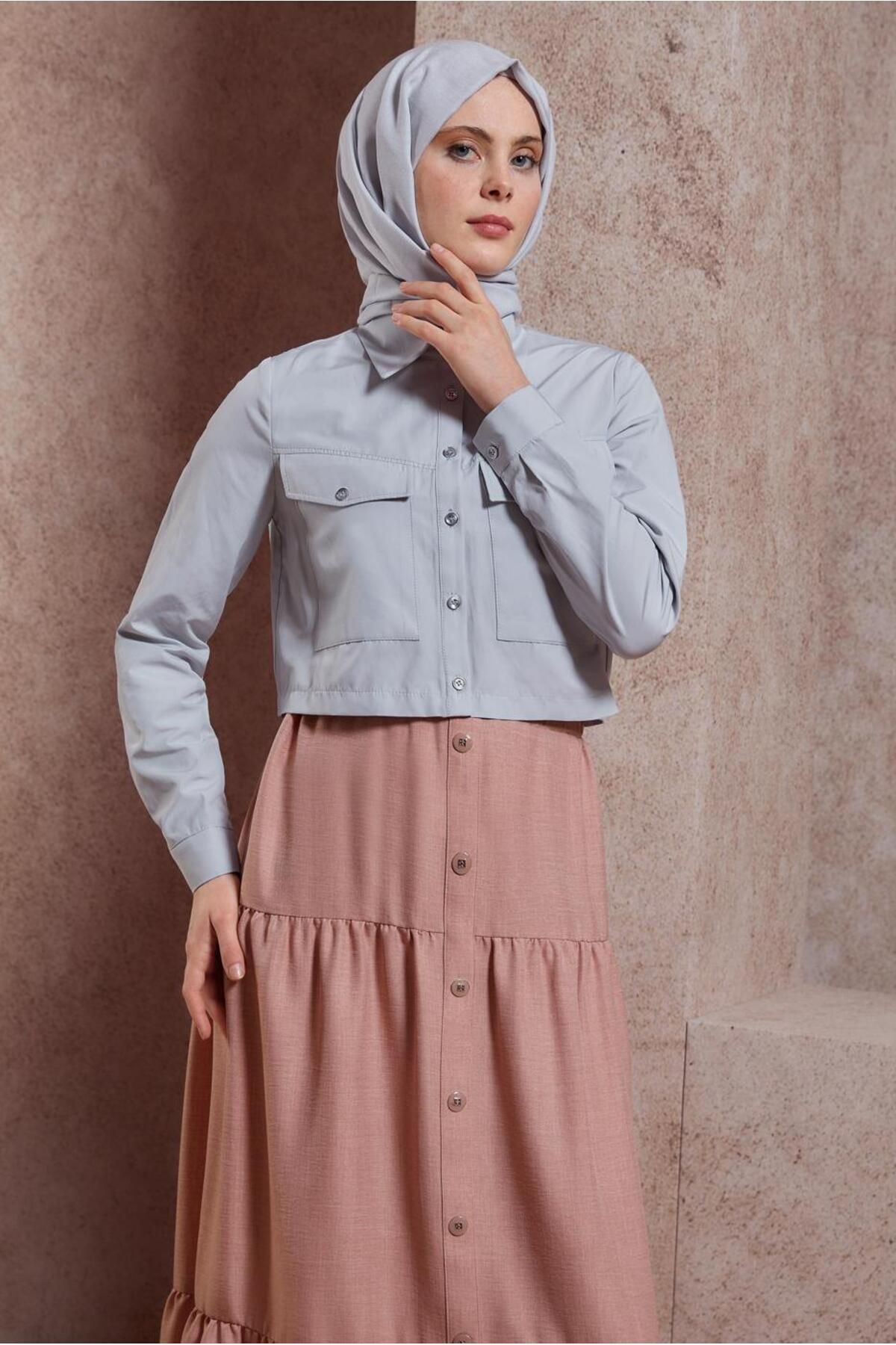 بلوز نخی دکمه دار 44496 Alvina
