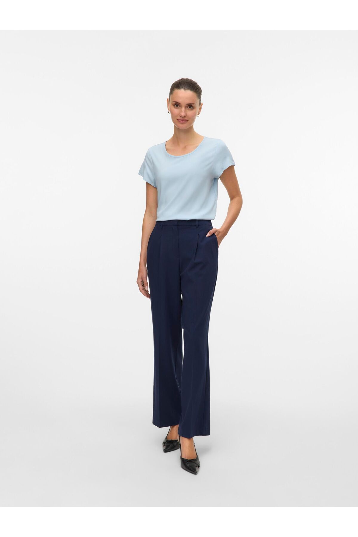 Vero Moda-Anzughose VMUNIKA Hohe Taille Hose 4