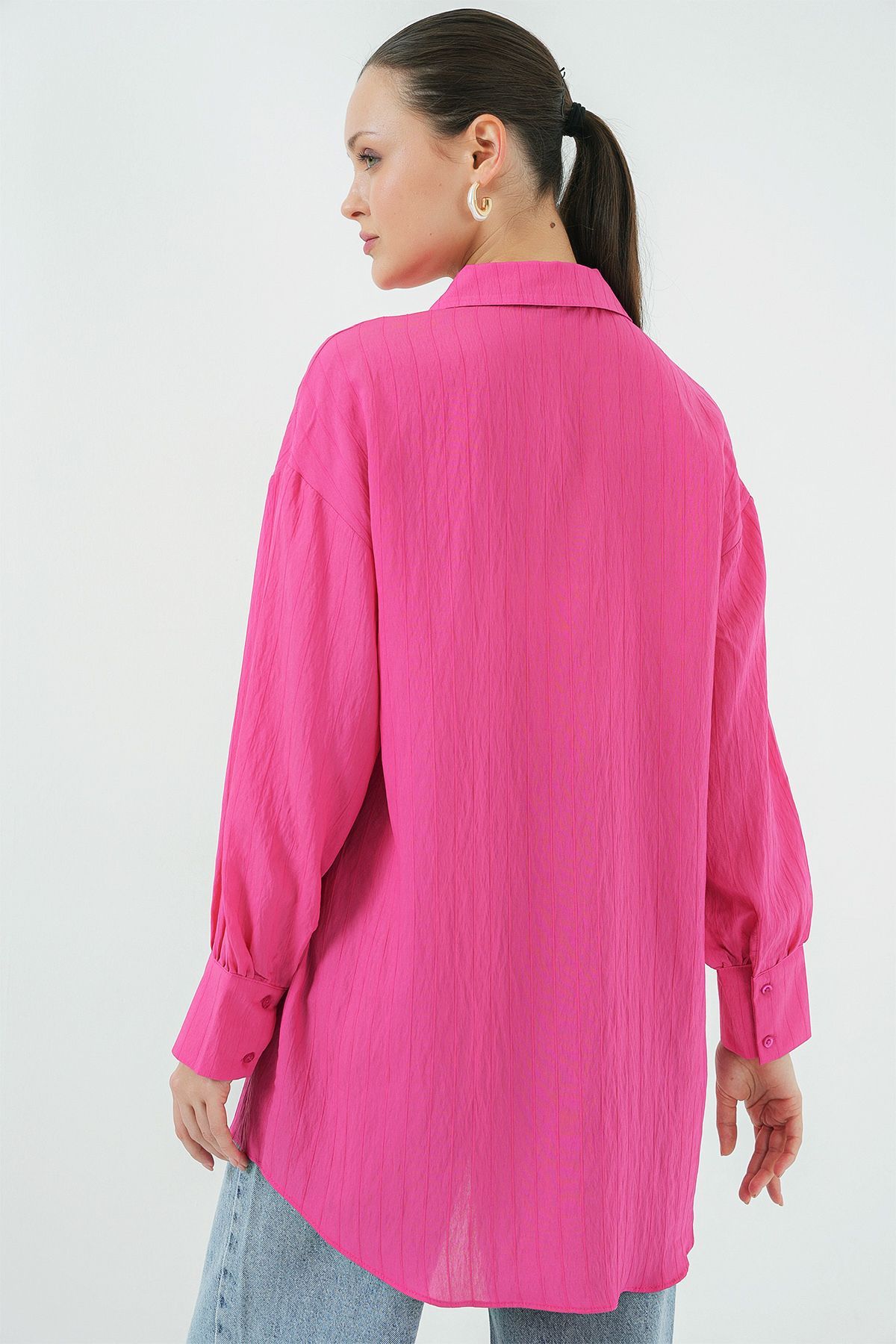 Bigdart-Fuchsia Motif Kisa Tunk Long Top Product 6