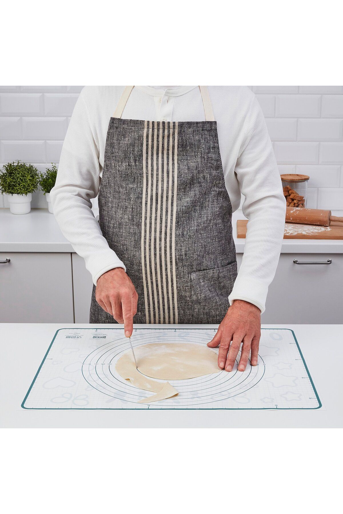 IKEA-BAKTRADITION Baking mat, white/turquoise, 61 x 46 cm 5