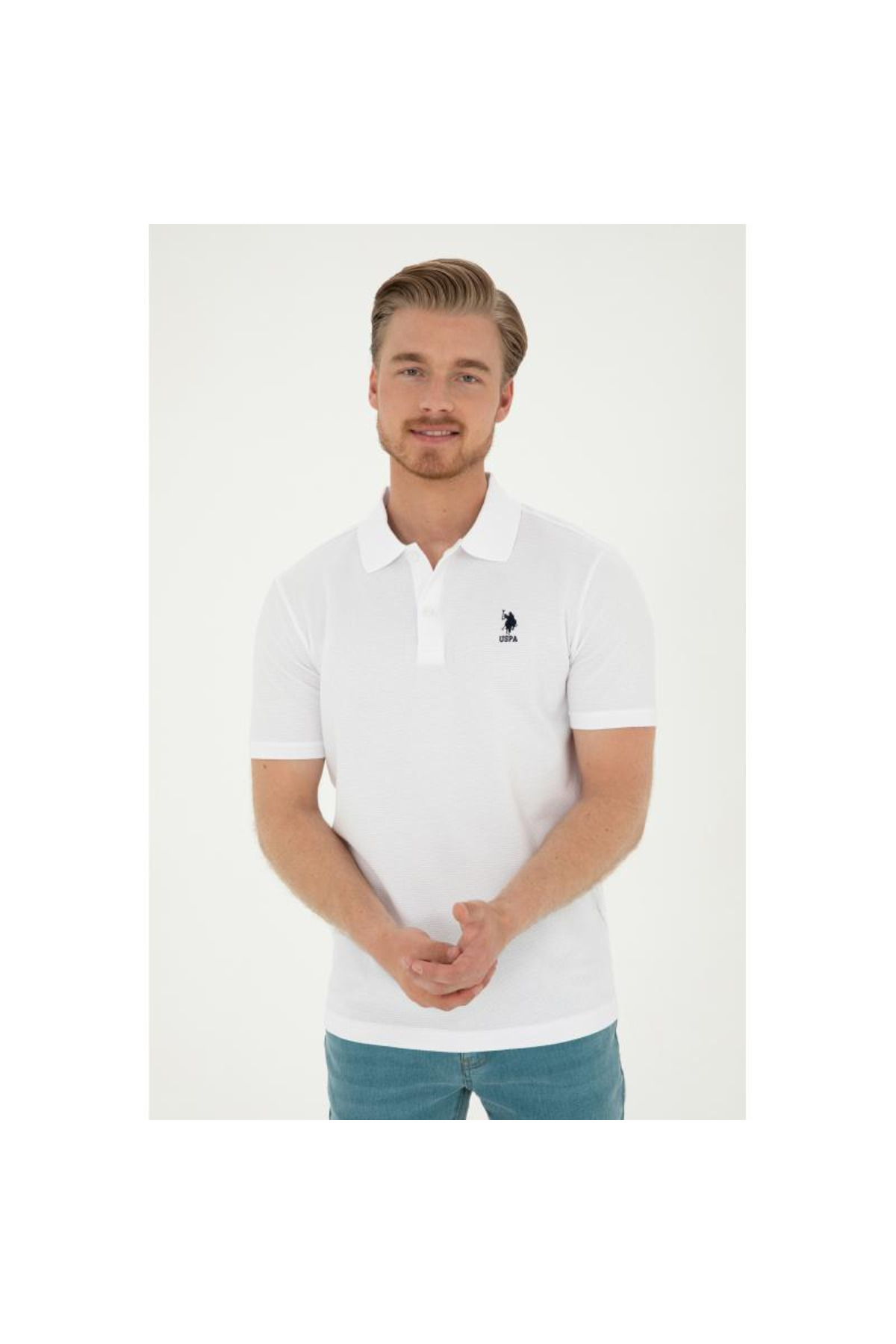 یو اس پولو تی شرت مردانه یقه گرد پولو طرح U.S. Polo کد G081GL0111827972