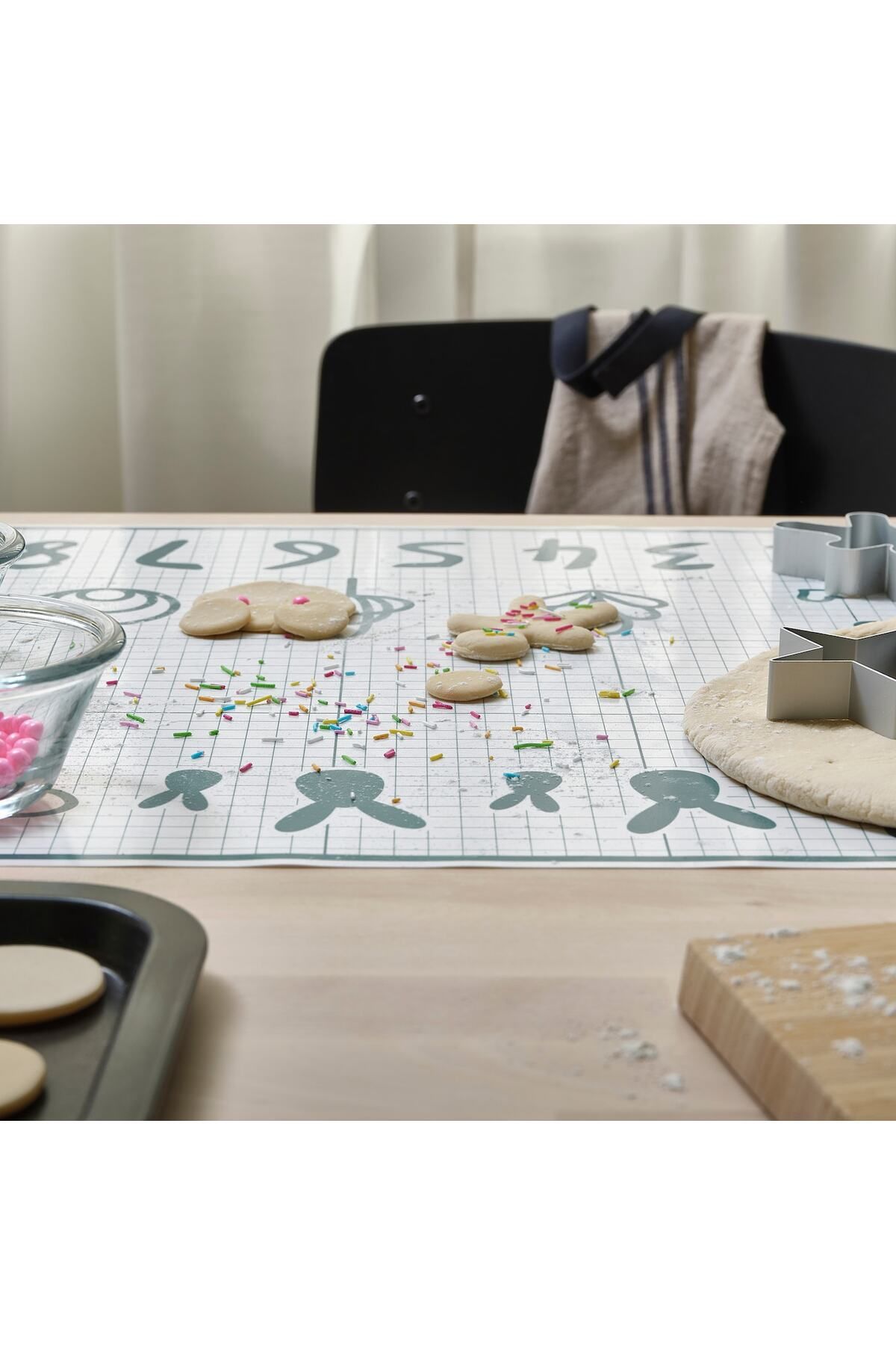 IKEA-BAKTRADITION Baking mat, white/turquoise, 61 x 46 cm 6