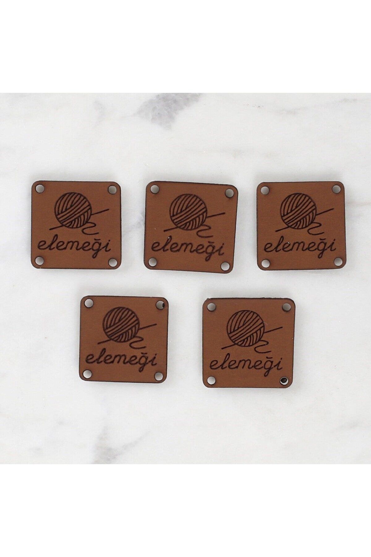 New Things Loren Crafts Elemeği Deri Arma 5 Adet - 1589