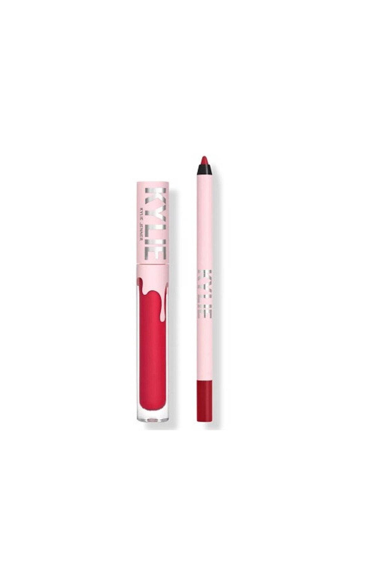 KYLİE-Set ruj de buze si creion, Kylie, Matte Lip Kit, 402 Mary Jo K 2