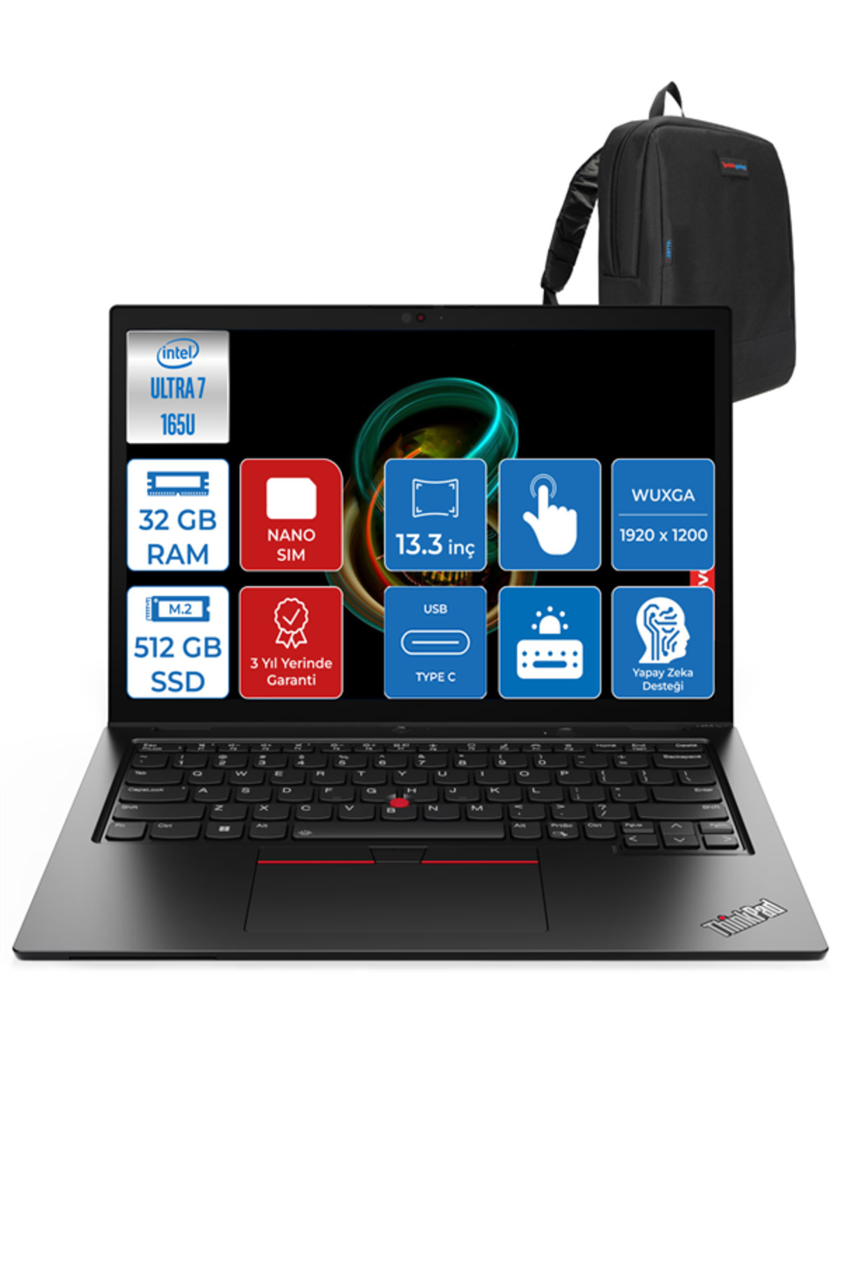 LENOVO Thinkpad L13 G5 Yoga Ultra 7 165U 32GB 512GB 13.3