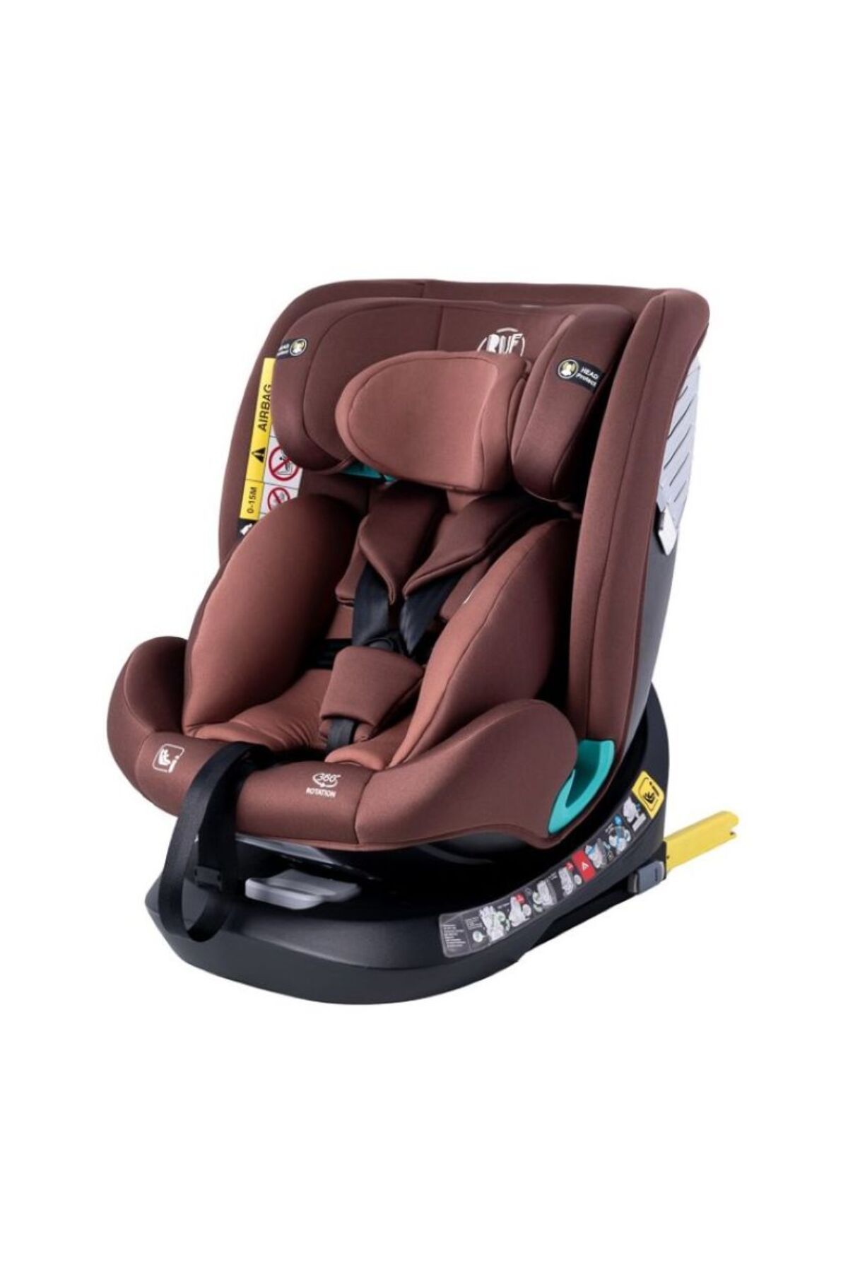 BUF BOOF-Scaun Auto Saphir DELUXE BUF BOOF iSIZE Coffee Isofix pozitie somn 165 grade rotativ grade 40-150 cm 6