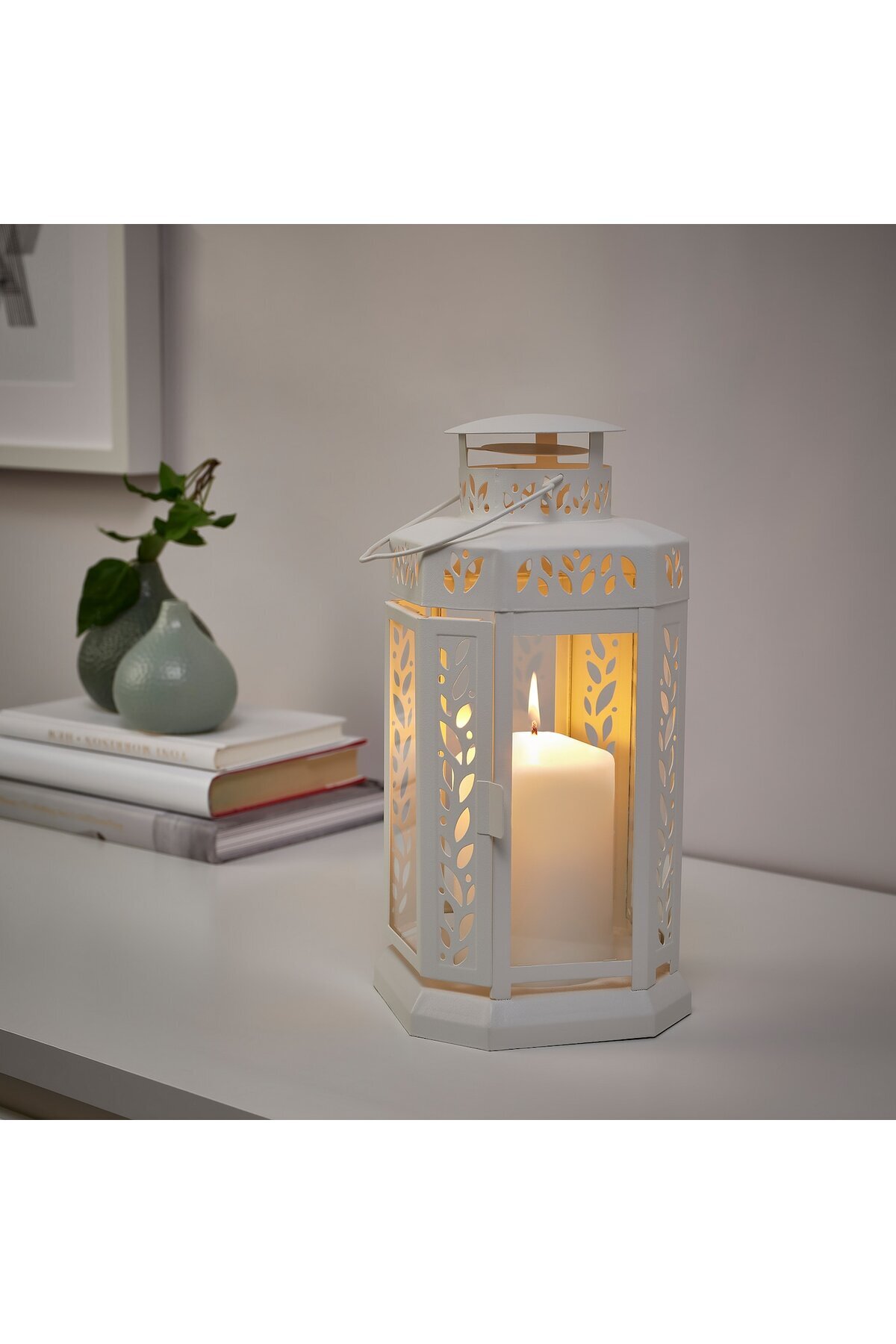 IKEA-FENOMEN Unscented block candle, set of 5, natural 4