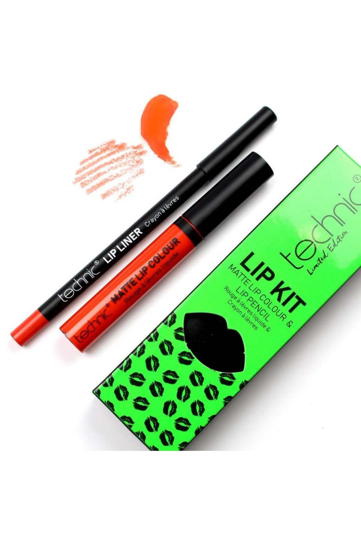 TECHNIC-Lipstick and lip liner set, Technic, Lip Kit, Matte, Wild Child 1