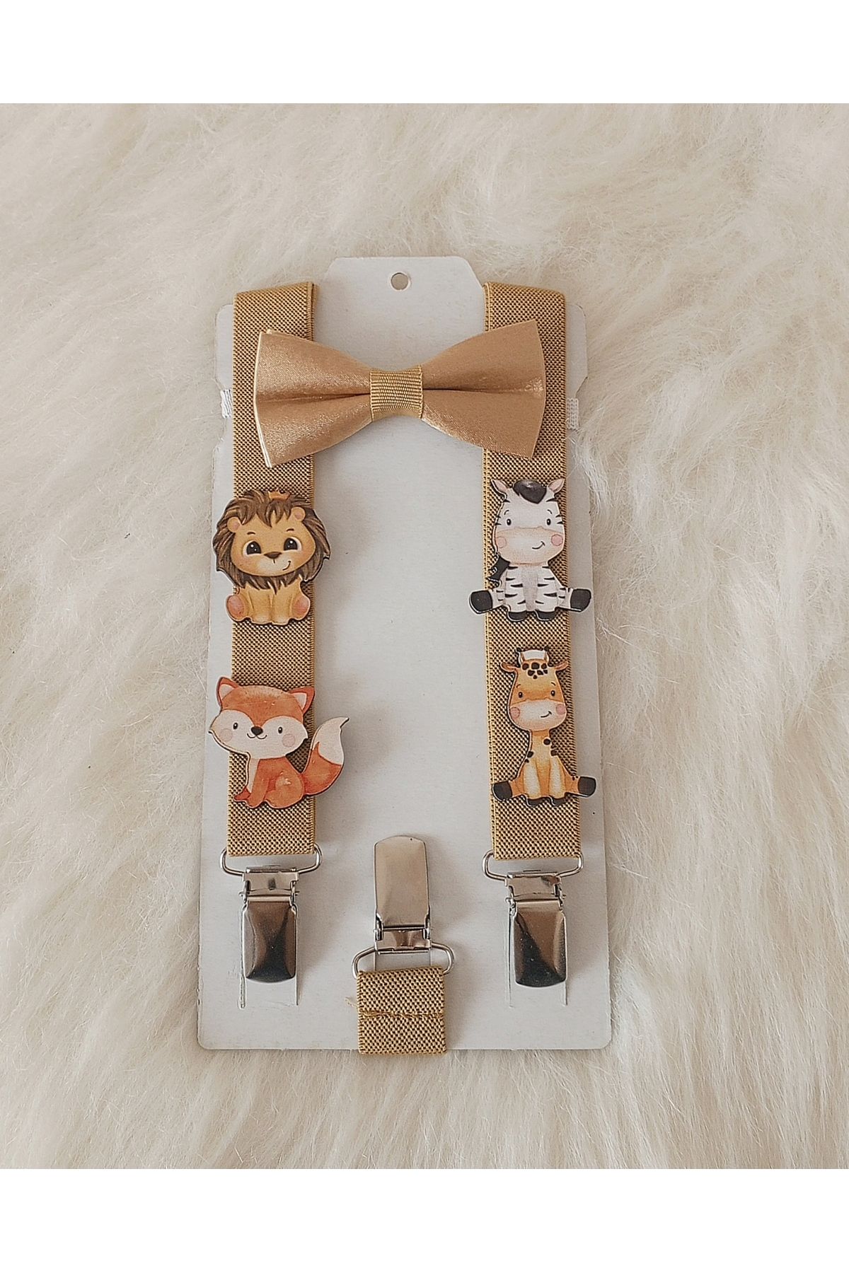 Bambinoo-Safari Animal Concept Hanger Bow Tie Special Day Birthday Trousers Hanger 1