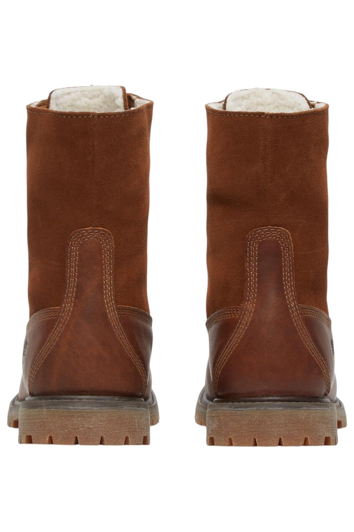 Timberland-8328R Authentic Teddy Fleece Waterproof Fold-Down Damen Winterstiefel Dark Brown Full-Grain Braun 8