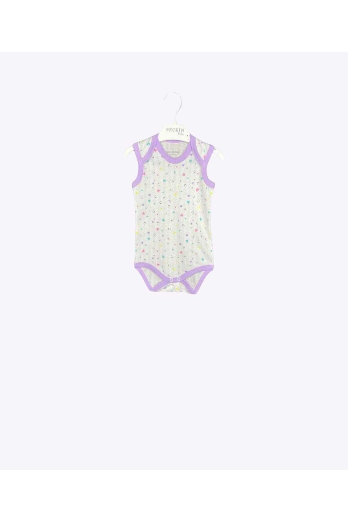 MRMSS KİDS-Cotton Eco Jacquard Belted Triangle Badi 1