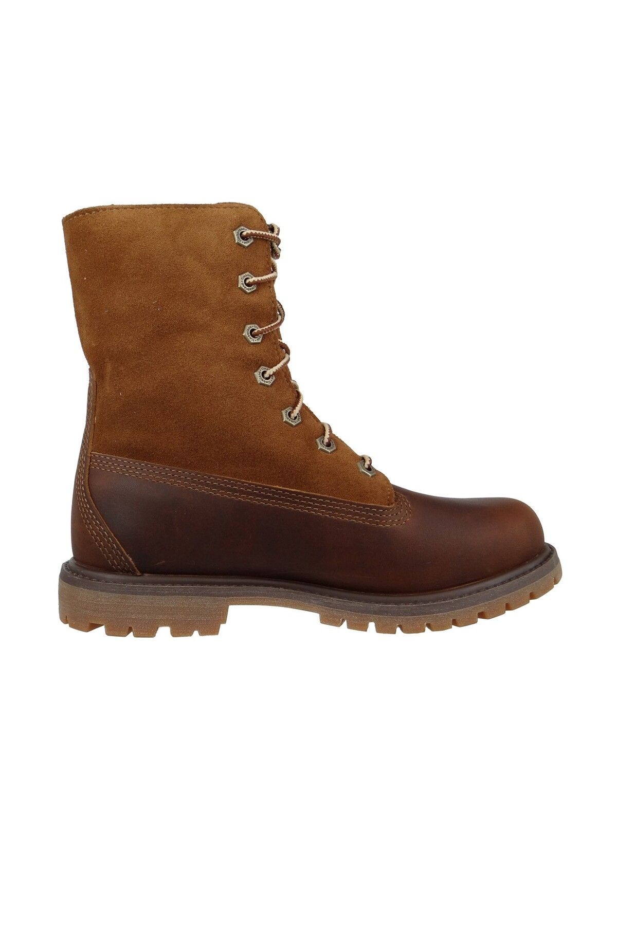 Timberland-8328R Authentic Teddy Fleece Waterproof Fold-Down Damen Winterstiefel Dark Brown Full-Grain Braun 3