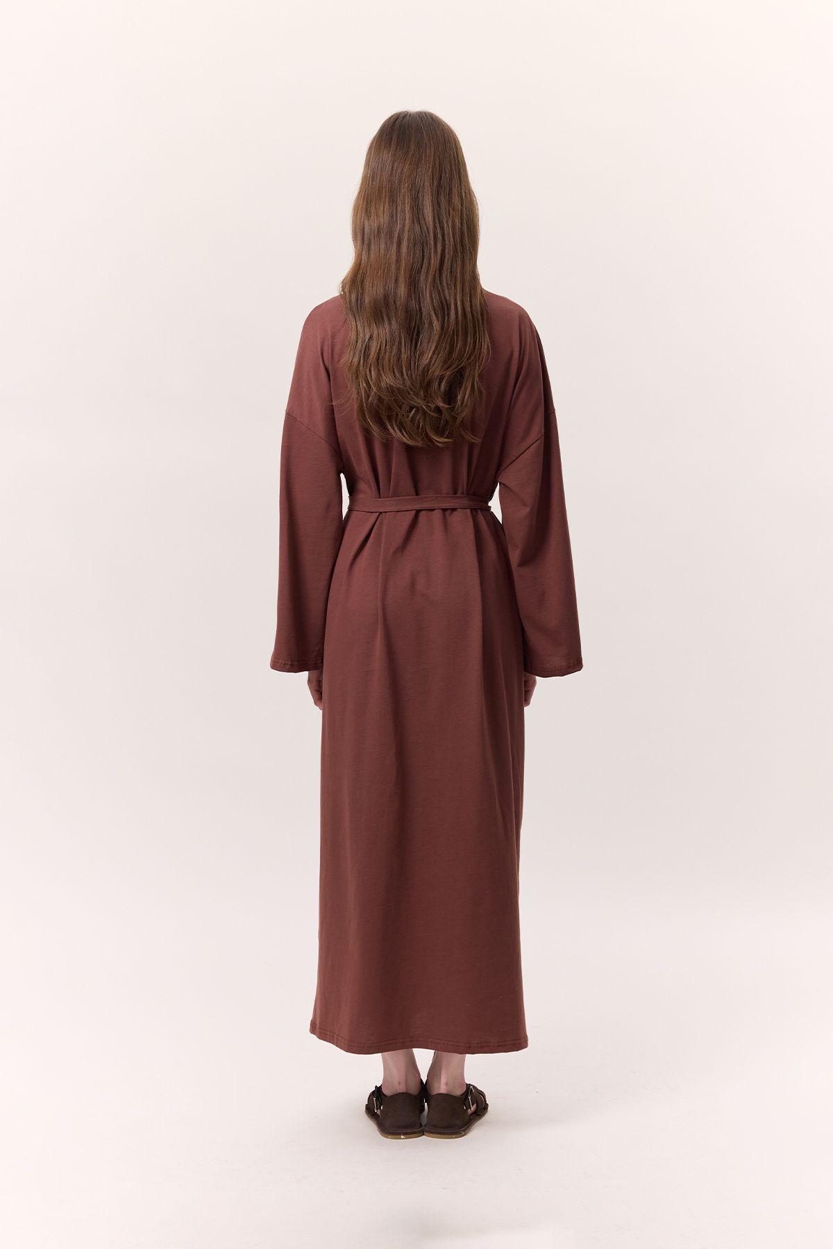 Manuka-  OVERSIZE Langes Freizeitkleid - Baumrinde 7