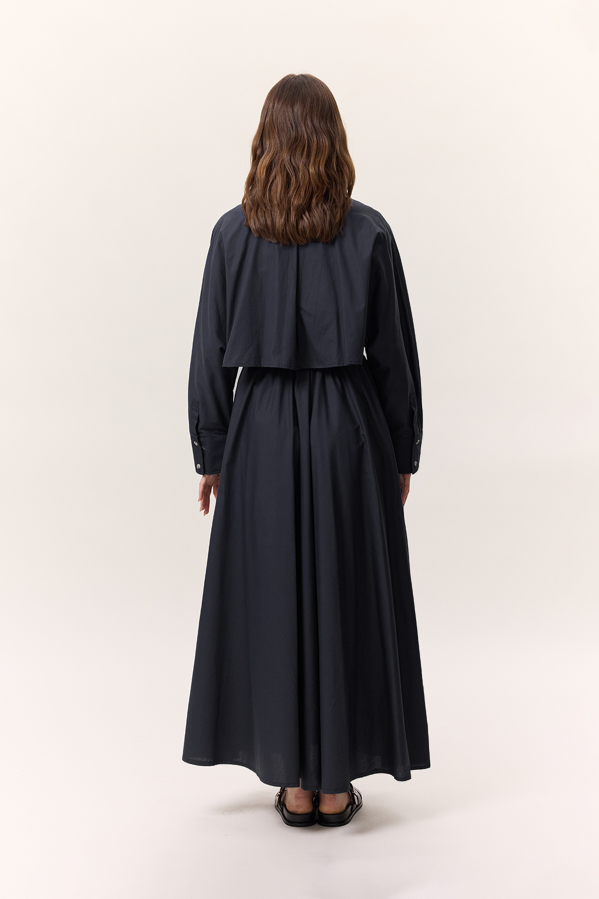 Manuka-Košilové šaty ve stylu TRENCH NAVY BLUE 7