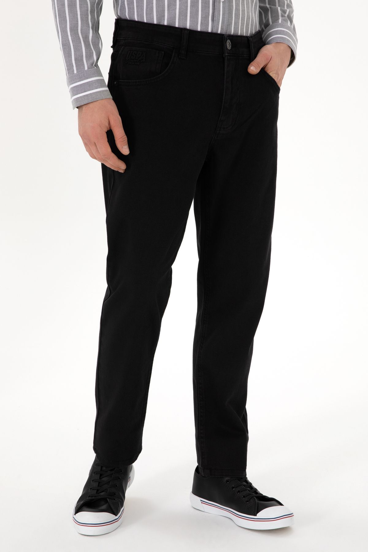 U.S. Polo Assn.-بنطلون جينز أسود للرجال 50298582 -DN0027 2