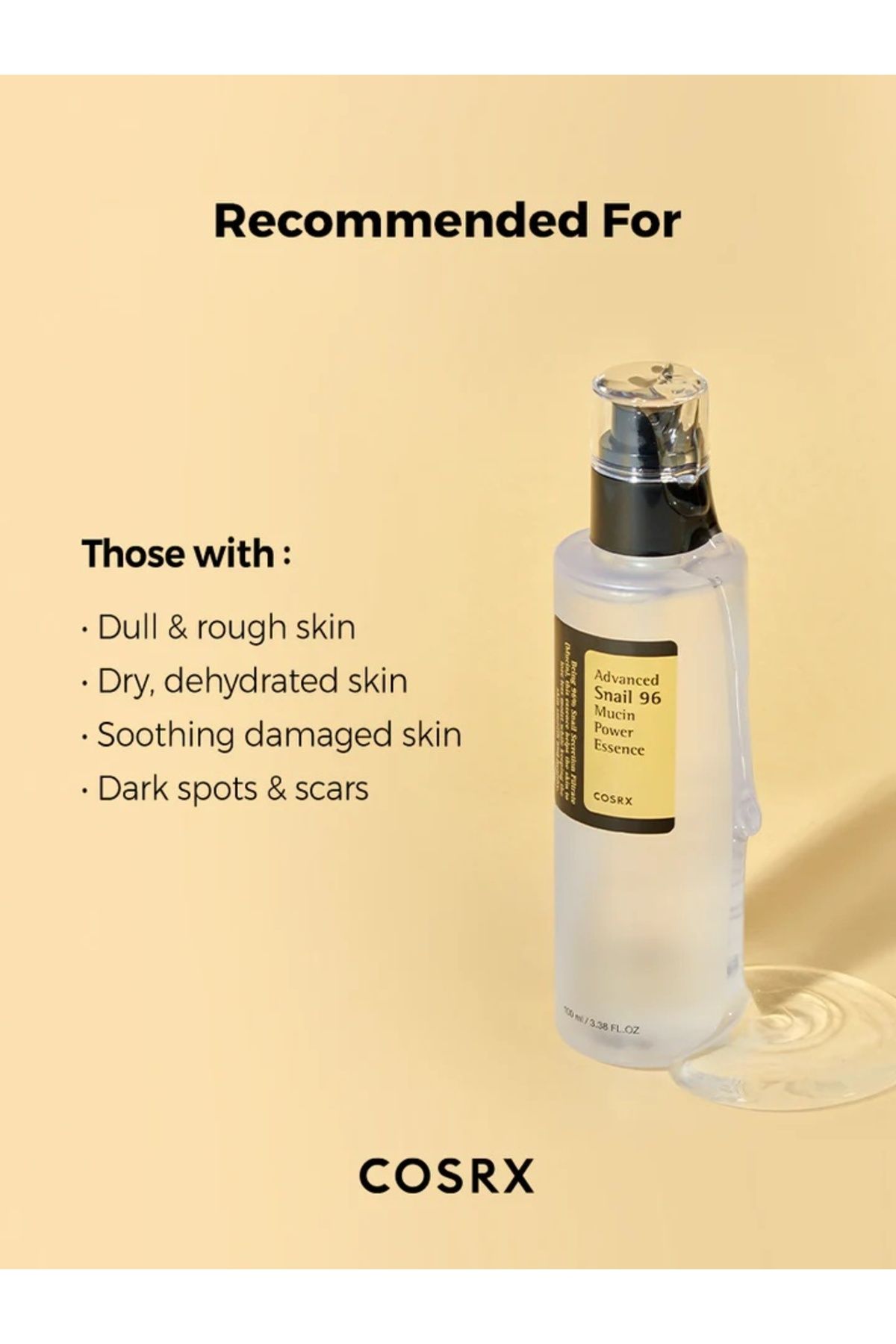 Cosrx-Ser cu extract concentrat de melc Advanced Snail 96 Mucin Power Essence, 100ml 3