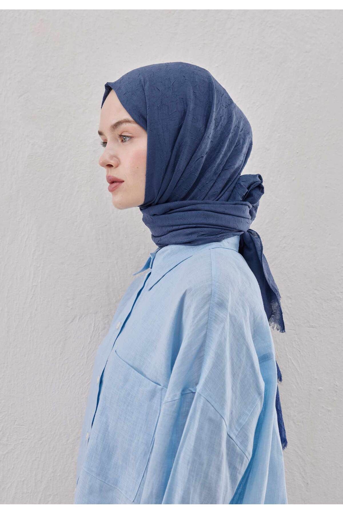 Fresh-Bamboo Shawl Parliament Blue 4