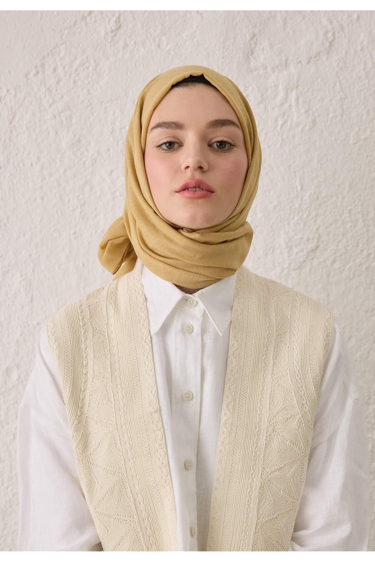 Fresh-Comfortable Algodon Shawl - Sand Color 6