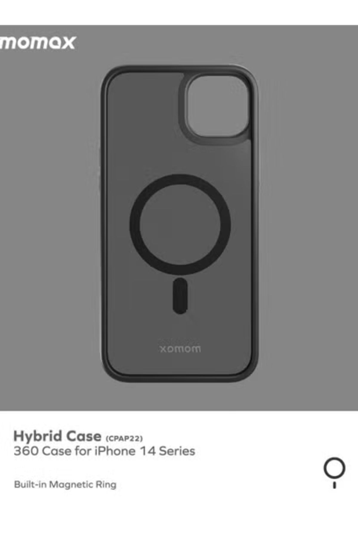 Momax-Hybrid iPhone 14 Plus Case Cover with MagSafe - Black 2