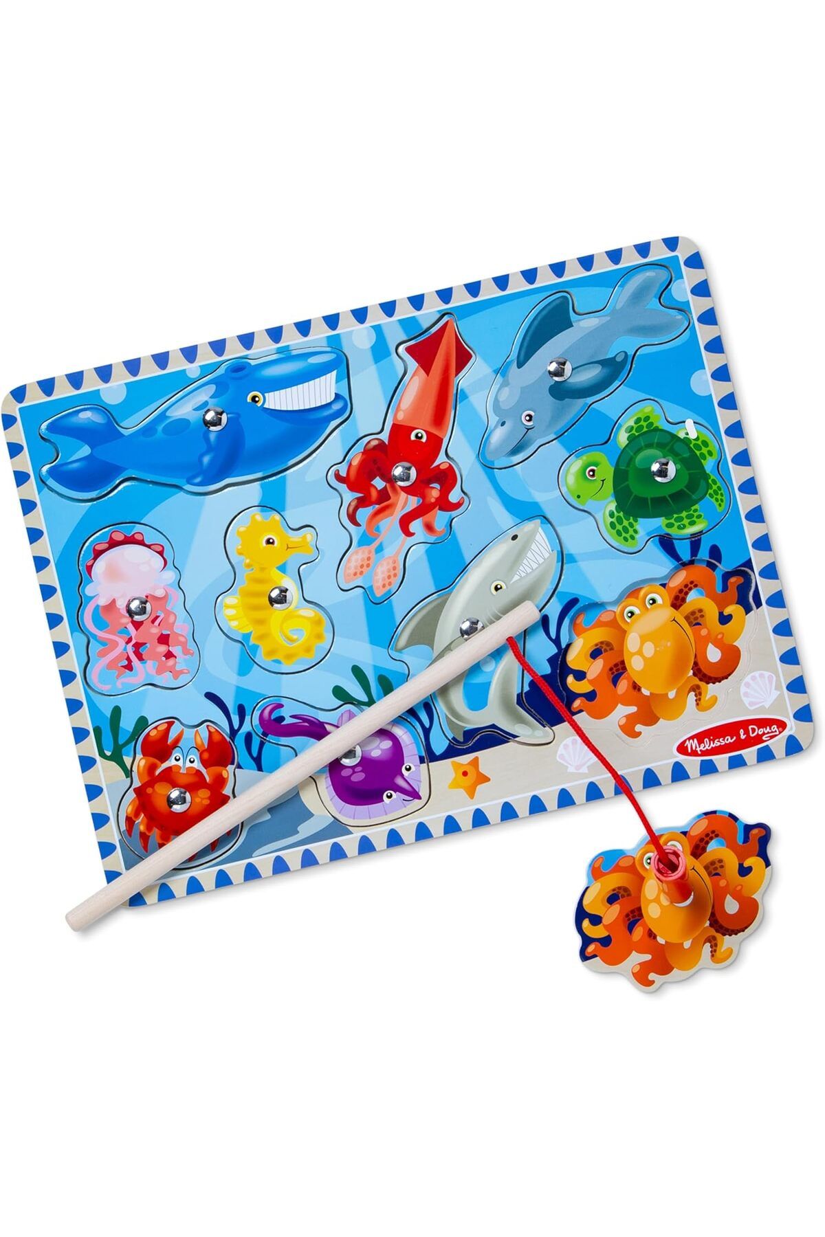 yenibagshop & Doug 13778 Ahşap Mıknatıslı Balık Tutma